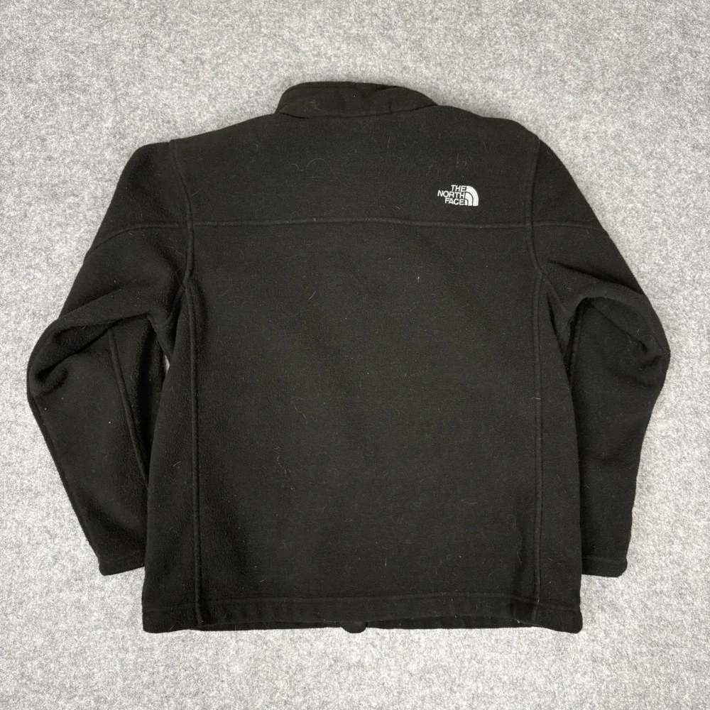 The North Face Mens Black Full Zip Fleece Jacket Mock Neck M/M 10/12 Outdoor